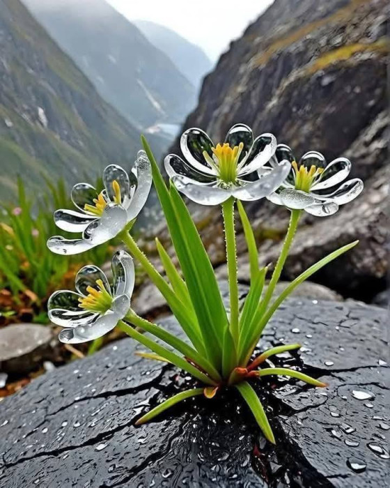 İskelet Çiçek, Kristal Çiçek, Diphylleia Grayi.