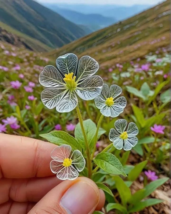 İskelet Çiçek, Kristal Çiçek, Diphylleia Grayi.