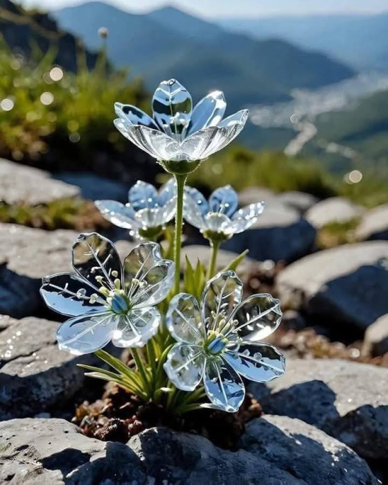 İskelet Çiçek, Kristal Çiçek, Diphylleia Grayi.