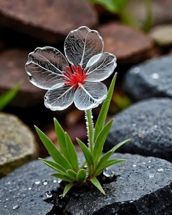 İskelet Çiçek, Kristal Çiçek, Diphylleia Grayi.