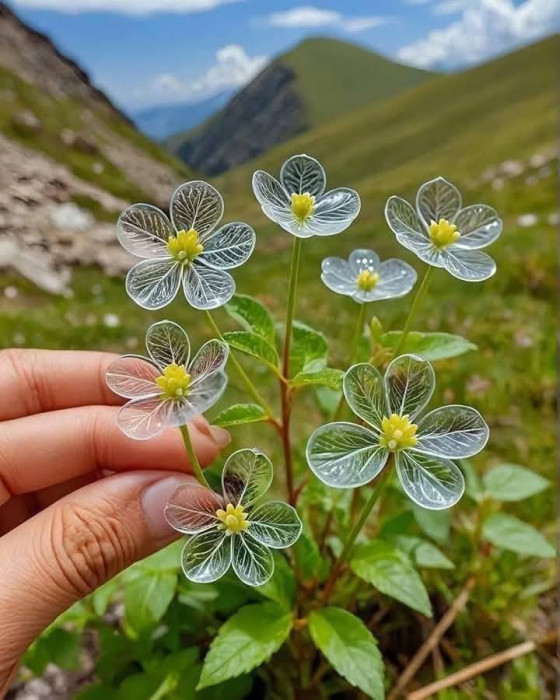 İskelet Çiçek, Kristal Çiçek, Diphylleia Grayi.