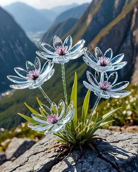 İskelet Çiçek, Kristal Çiçek, Diphylleia Grayi.