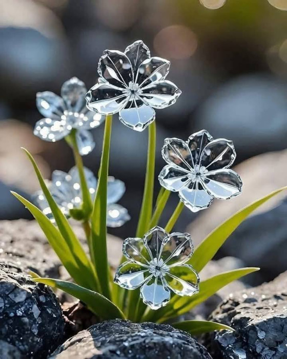 İskelet Çiçek, Kristal Çiçek, Diphylleia Grayi.