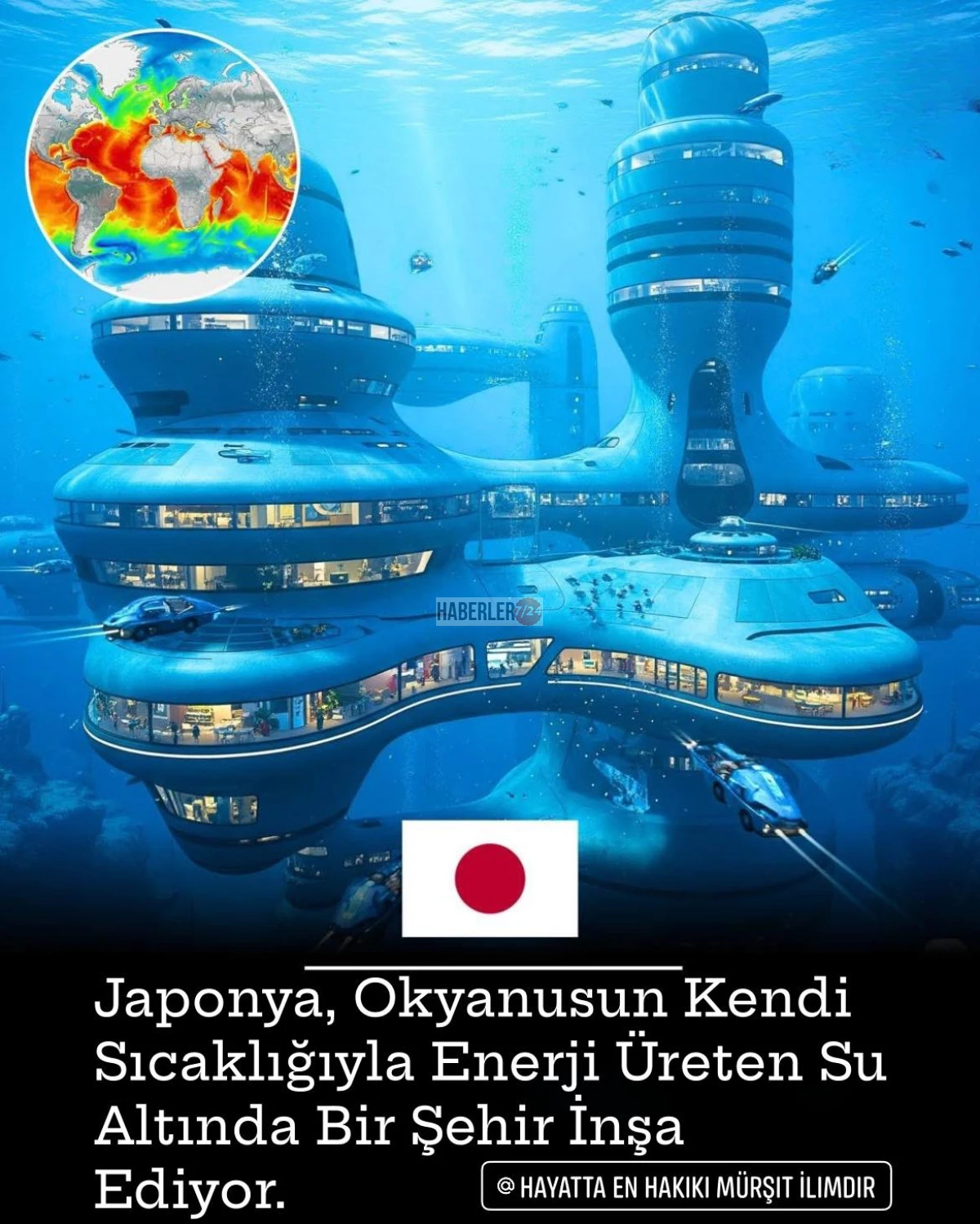Ocean Spiral, okyanus yüzeyinin altında önerilen kavramsal bir şehirdir
