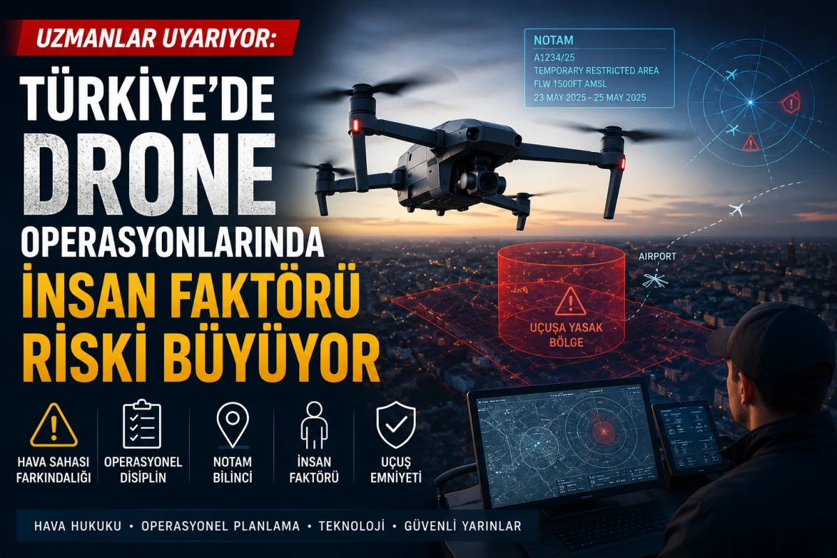 Uzmanlar Uyarıyor: T&uuml;rkiye&rsquo;de Drone Operasyonlarında İnsan Fakt&ouml;r&uuml; Riski B&uuml;y&uuml;yor